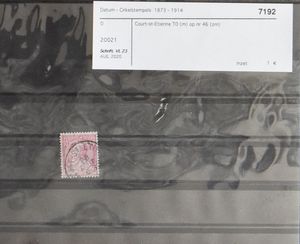 Handelaarsvoorraad afstempelingen A....Z 'Cirkelstemepels', prachtig beschreven (1004 stuks), ideaal voor beurs- of internetverkoop (lijst bij het lot en op site), zm/m/ntz.