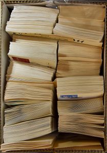 Voorraad duizenden FDC's in 7 dozen, diverse periodes en landen, zm/m
