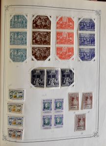 Old collection in 5 Yvert albums with many European countries, Levant, USA, Austria PWST, French regions, vf/f/to be checked