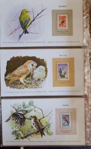 BIRDS : Birds of the world stamp collection, superb album with stamps on beautifully illustrated cover, vf