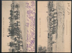 Célébrations militaires 1902 (série complète 1/30), bon état (30 pièces)