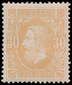 N° 33 '30ct ochre red' nice centring, vf (OBP €250)