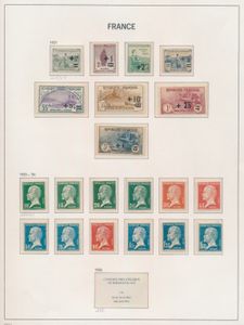 1906/1982 Collection in Davo album, including many full sets and good stamps: 156*, 162/169*, 216*, 256**, 354/55*, 989/94**, 1027/1032**, PA 8/13*, PA 37**, ... vf/f (Yv. €2,700**/€5,260*, vf/f. 