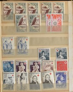 1940/1980, interesting stock remainder, ideal for exchange or resale, including LP sets*, paintings, famous people, etc.. high cat. value, vf/to be checked.