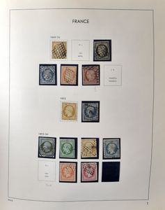 1849/1971, collection in Davo album, including N° 5, 6, 33 (splendid stamp), Caisse d' Amortissement, Pexip stamp from souvenir sheet **, Samothrace **, Ader **, famous men complete (note : many clamp strips loose in album), vf/f.