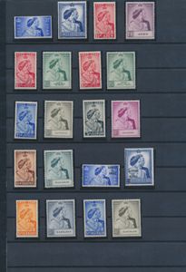 Omnibus, 1948/49, Royal Silver Wedding complet sauf Hong Kong (S.G. n° 169/70), tb (S.G. £1,951.25)