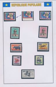 1964, accumulation on computer pages, COB n° 10 * (rusted, 11/15 **, 18/19 * (19 with rust), 20/22 **, 16/17 **, 16 ** and 23/29 **, (COB +543€), vf/f/to be checked