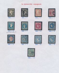 1850/1868 Samenstelling 36 (*) (vervalsing?), 51 (*), 56 *, zm/m/ntz