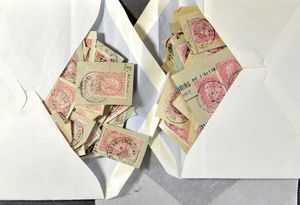 Sammlung, im Karton, für den Stempel- und Kuriositätensucher, einige bessere Exemplare, einwandfrei/schön/zu kontrollieren