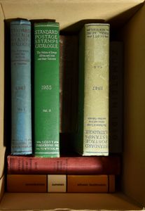 7 old catalogues including Yvert 1926 and Stanley Gibbons 1941