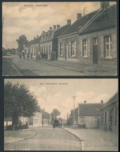 Hoevenen, 4 cartes postales et 3 repros (7 pièces)