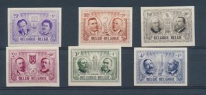 N° 1013/18 'Beroemde personen, ongetand en met *',zm (OBP € 155)