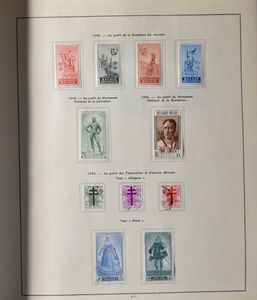 1850/1965, verzameling in klemband, w.o. veel volledige reeksen (doch in gemengde kwaliteit), ook Back of the book, ntz.