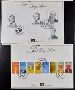 Accumulation of various countries, issues and periods in 2 albums, including Belgium, Belgian Congo, France, vf.