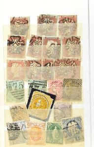 Remainder world in 10 large albums and 1 small, , including Belgium, Gr Britain, etc.. also some better stamps, nice/ to be checked.