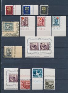 1945/1946, N° 215/ 226 + BL 2 