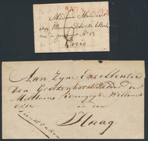 1819/1833 Sammlung von 8 Vorläufern, verschiedene Stempel, einwandfrei/schön