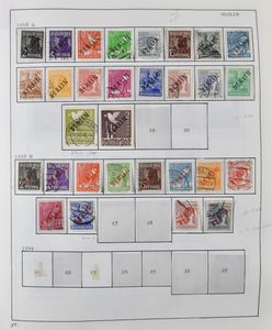 Collection in Schaubek clapboard, including some better sets gest., vf