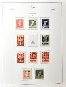 1919/1989, verzameling in 6 KaBe-albums, vanaf 1943 bijna volledig en grotendeels postfris, voor 1943 weinig zegels, zm.
