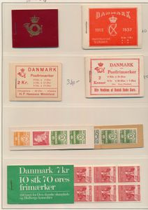 1929/1990 Collection de 25 livrets différents dont 1937 Hanssens et Christian X, livret 1929 teinté, les autres très beaux, tb/à voir (Mi. +€1,000)