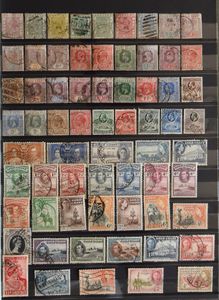 Collection en 3 classeurs, comprenant l'Afrique australe, ainsi que quelques territoires français, tb/b/à voir.