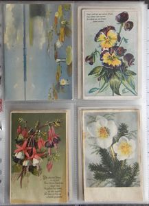 Verjaardagskaarten, Duitse kaarten, in klasseur (+/- 250 stuks)