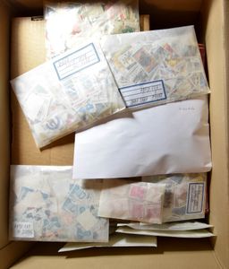 Tens of thousands of stamps in 3 stockbooks, 2 boxes and number of covers, including Belgium, France, Netherlands, Germany, etc., vf/f/to be checked