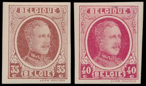 N° 190/202, volledige set van 11 zegels ongetand **, zm (OBP €325)