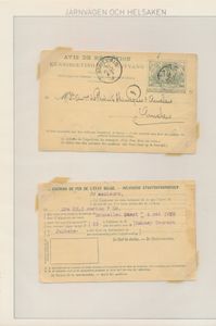 Verzameling ontvangkaarten en postkaarten, veel van voor 1900 of rond, zm/m/ntz.