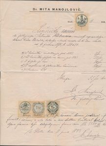 1875/1923 Samenstelling 10 oude documenten, ntz