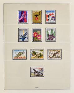 1965/2003, 5 Lindner albums, vrij volledig inclusief blokken, boekjes, samenstelling uit boekjes, zm 