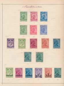 1912/1930, verzameling op albumbladen, w.o. N° 1/3, 1a, 2a, 3b (alle zonder gom) 94/107 * (niet nagezien op tandingen), LP 1/6*, zm/m/ntz.