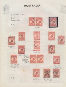 1913/1934 Feuilles avec collection spécialisée 