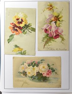 Fantasie w.o. bloemen (234) en religie (211) (444 stuks)
