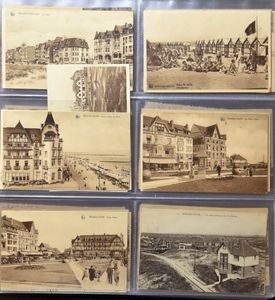 Miscellaneous, all older cards, including Moerbeke Waas, Brussels, De Panne, Ostend, Knokke + 'Ken uw Land' album (+ 750 items)