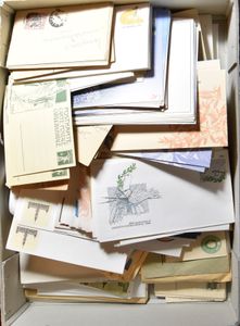 Diverse landen en periodes, samenstelling 100den moderne poststukken, zm/m.