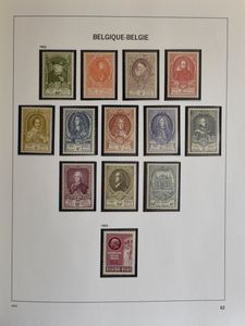 1949/2003, met UPU, Boudewijn bril, Leopold, Tweeluiken, Brugge, Atletiek en Koekelberg, in 4 Davoalbums, zm.