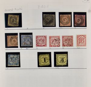 Old States, Reich, Bizone, Bund, Berlin, starting collection in stockbook and folder in varied condition, vf/f/to be checked