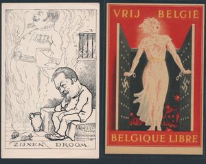 Propagande et caricatures (4 pièces)