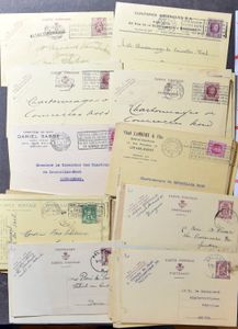 Collection Entiers postaux, période classique, beaucoup avec de belles oblitérations, +700 pièces, tb/b/à voir