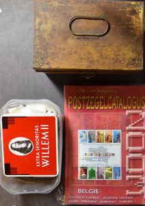 Surprise box, stamps various countries, in number of boxes + OBP.