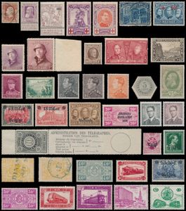 1849/2016, verzameling in 8 Exellentalbums, w.o. N° 37 gest., Grove baard */**, Caritas **, Merode **, Albert I **, 5 Franken gest., Rode Kruis */**, Helm */**, Houyoux **, 221/33 **, 1° Orval **, 290A **, Kepie **, Mercier *, Sanatorium **, Grote Orval *, Poortman **, TG, BL 3 **, BL 4 **, TX, dienst, TR 135/66 **, BZ, Dabladen, BL 27/31**, LP **, nominaal, spoorwegvignetten, zm/m/ntz.
