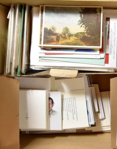 Diverse, w.o. doodsprentjes, religie, heiligenprentjes, moderne doodsprentjes en fantasie 