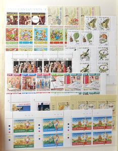 Miscellaneous items in stockbooks and 3 ring binders including Vatican **, Israel, San Marino **, vf/f