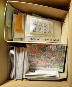 Accumulation thousands of stamps various countries in covers and on cards, with theme, vf/f/to be checked