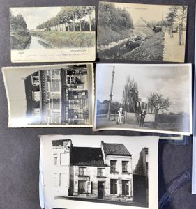 Divers, Photos à localiser (5 pièces) et cartes vues de Lier (2 pièces) (Total : 7 pièces)