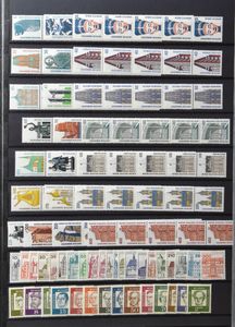 +/-600 letters and FDCs Russia period 1960/1990, 2 stockbooks Russia stamps and souvenir sheets including mint from the 1950s and 2 Bund and Berlin ** with many complete years, vf/f/to be checked
