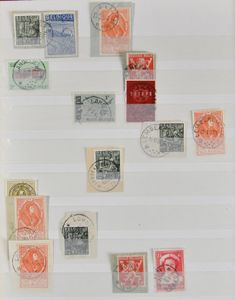 1915/1970 Uitgebreide verzameling sterstempels diverse uitgiften in 3 insteekboeken, waarbij betere, zm/m
