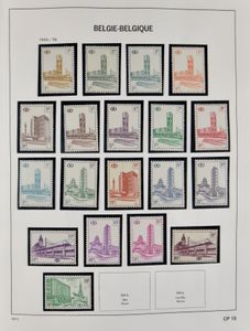 1939/2013 Verzameling in Davo album, o.a. TR 336/54 (zonder A en B), TR 432, TR 433/54, spoorwegvignetten, zm