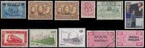1866/2003 Verzameling bezetting, SP, TX, TG, dienst, bagages (ntz), dagbladen, in Leuchtturm album, zm/m/ntz